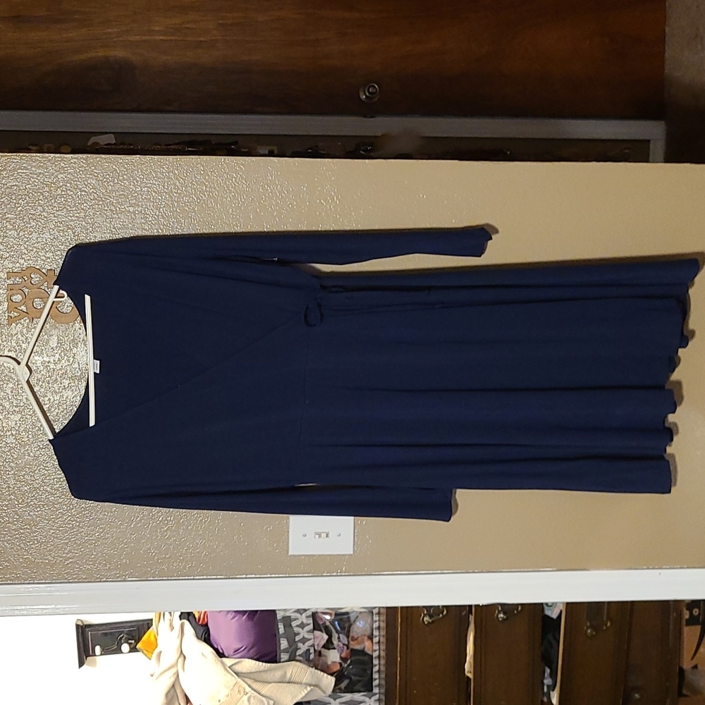 Faux wrap dress